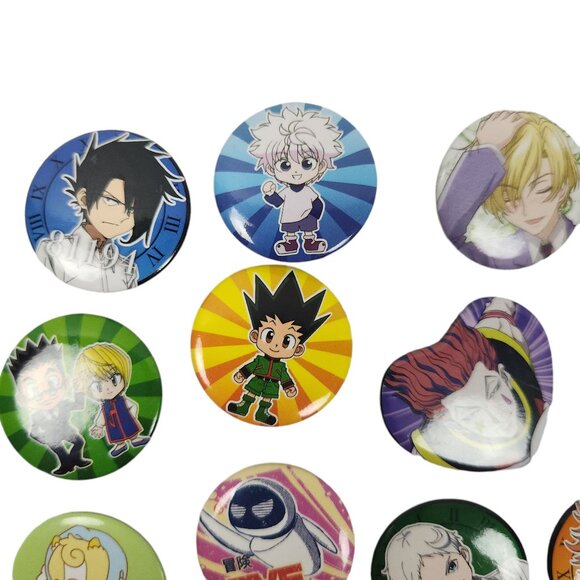 Pop Culture Button Pin Lot of 12 Assorted Characters Anime Furby More - Picture 6 of 7